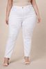 Picture of PLUS SIZE RIPPED WHITE JEANS